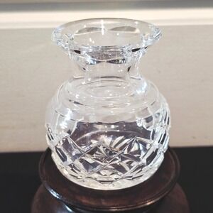 Waterford Crystal Glandore Small Bud Vase Diamond Cut Glass 3.5" Ireland